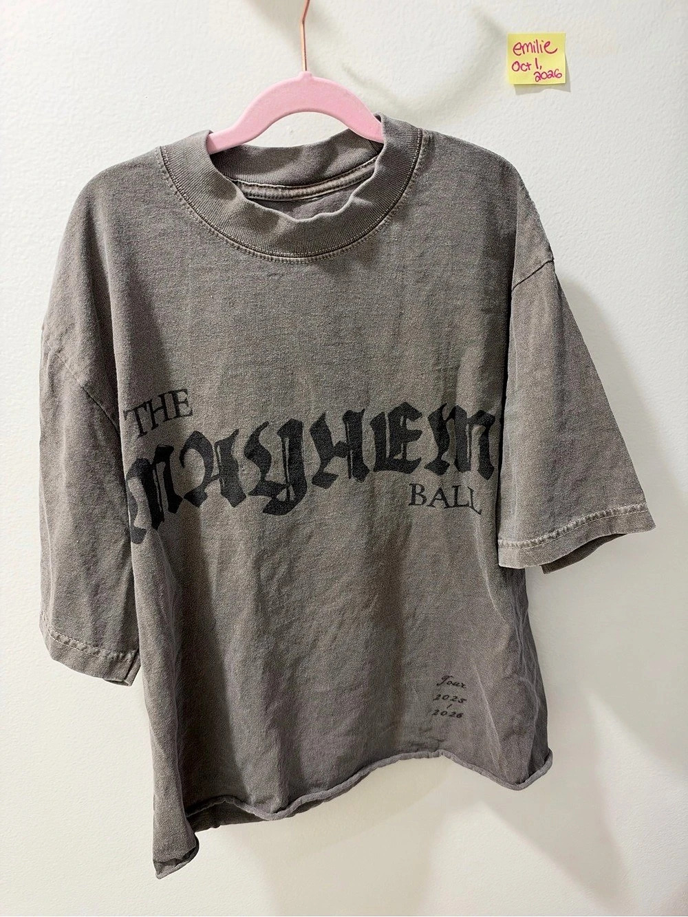 Lady Gaga The Mayhem Ball Tour T-Shirt Graphic Tee Size Medium
